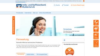 
                            6. Fernwartung - VR-Bank Muldental eG