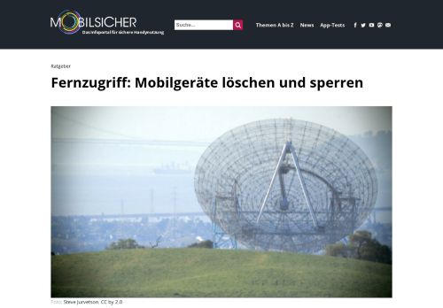 
                            6. Fernzugriff: Löschen und Sperren - mobilsicher.de