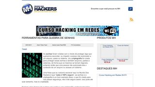 
                            11. Ferramentas para quebra de senhas | Mundo dos Hackers