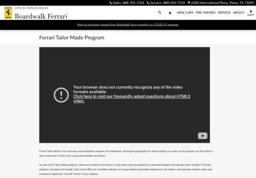 
                            9. Ferrari Tailor Made Program in Plano TX | Custom Ferrari at ...