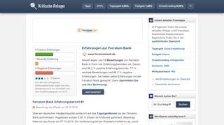 
                            9. Ferratum Bank Erfahrungen (10 Berichte) - Kritische Anleger