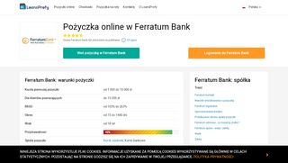 
                            6. ≡ Ferratum Bank: logowanie ≫ konto ≫ rejestracja • kontakty • opinie ...