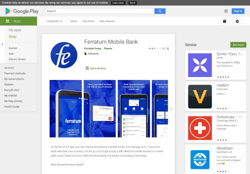 
                            2. Ferratum Mobile Bank – Apps bei Google Play
