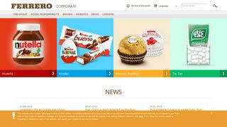 
                            2. Ferrero Group Corporate Website