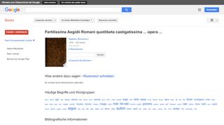 
                            11. Fertilissima Aegidii Romani quotlibeta castigatissima ... opera ...