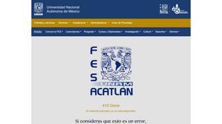 
                            1. FES Acatlán - UNAM