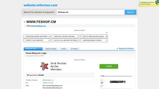 
                            8. feshop.cm at WI. Ferum-Shop.net | Login - Website Informer