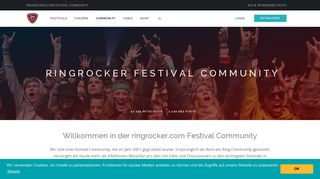 
                            3. Festival Community | ringrocker.com