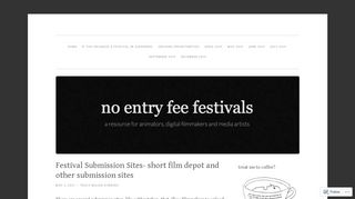
                            6. Festival Submission Sites- short film depot and other submission sites ...