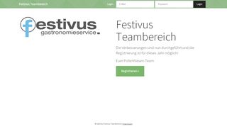 
                            1. Festivus Teambereich: Login