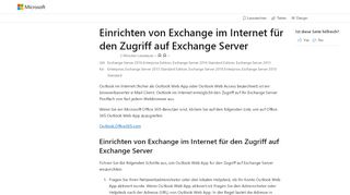 
                            5. Festlegen von Exchange im Web auf Exchange ... - Microsoft Support