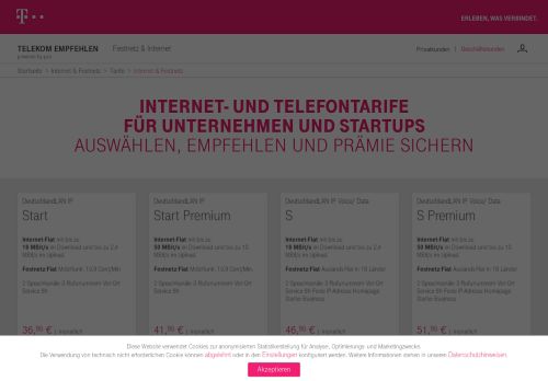 
                            10. Festnetz & Internet - Telekom empfehlen
