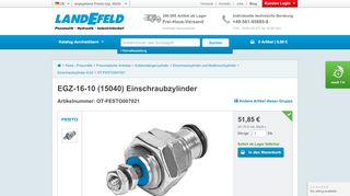 
                            10. Festo EGZ-16-10 (15040) Einschraubzylinder (OT-FESTO007021 ...