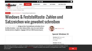 
                            12. Feststelltaste für Zahlen deaktivieren - COMPUTER BILD