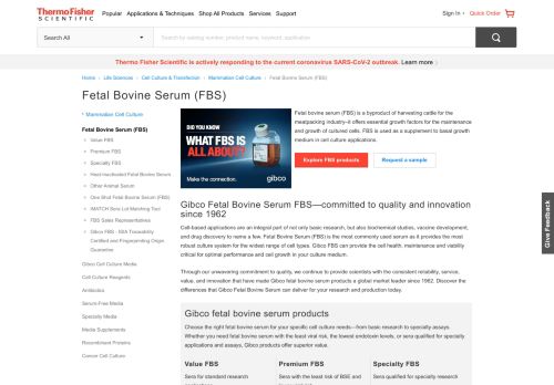 
                            5. Fetal Bovine Serum (FBS) | Thermo Fisher Scientific - CN