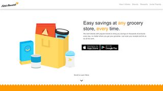 
                            4. Fetch Rewards - Turn your grocery receipts into rewards.