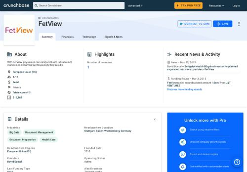 
                            7. FetView | Crunchbase