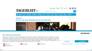 
                            3. Feuer bei den Stadtwerken Buxtehude - Blaulicht - Tageblatt.de