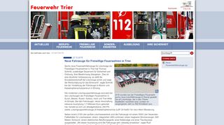 
                            9. Feuerwehr Trier - Neue Fahrzeuge für Freiwillige Feuerwehren in Trier