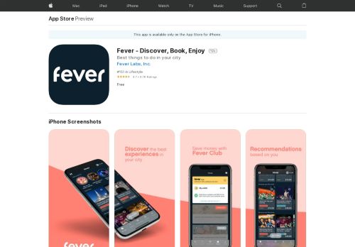 
                            12. Fever - Discover. Book. Enjoy. on the App Store - iTunes - Apple