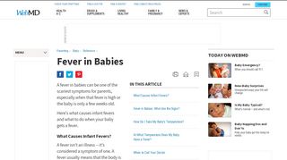 
                            10. Fever in Infants: Signs of a Fever, Safe Temperatures, ...