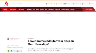 
                            10. Fewer promo codes for your rides on Grab these days? - Channel ...