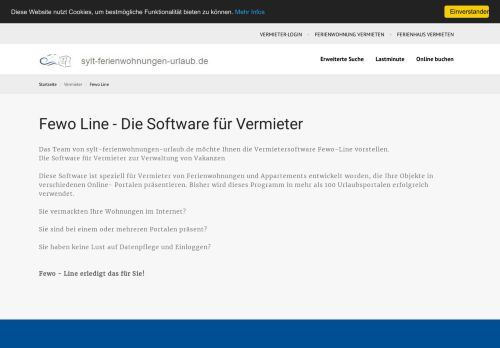 
                            3. Fewo Line - Die Software für Vermieter | Sylt-Ferienwohnungen ...