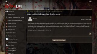 
                            13. Fextralife View topic - Login problem to Dragon Age: Origins server