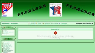 
                            5. FFCBL/SER - Espace_membre - Login