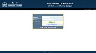 
                            1. FFCS - Student Login - VIT University, Chennai