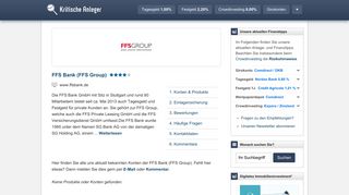 
                            8. FFS Bank (FFS Group) Details - Kritische Anleger