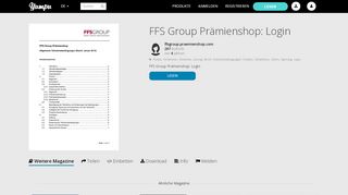 
                            2. FFS Group Prämienshop: Login - Yumpu