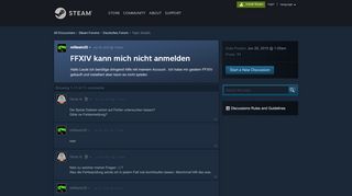 
                            10. FFXIV kann mich nicht anmelden :: Deutsches Forum - Steam Community