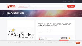 
                            10. ffxiv mog station item for all server! - G2G Games Marketplace - Details ...
