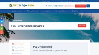 
                            7. FGB Credit Cards | First Global Bank