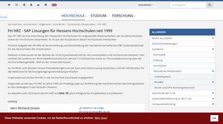 
                            13. FH HRZ - Fachhochschulen Hessens Rechenzentrum- Hochschule ...