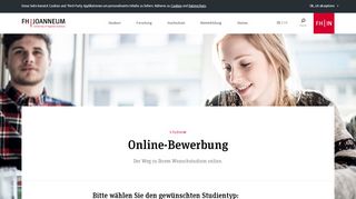 
                            11. FH JOANNEUM Online-Bewerbung » FH JOANNEUM