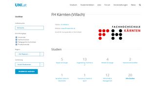 
                            7. FH Kärnten (Villach) - UNI.at