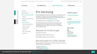 
                            4. FH-Kennung - FH Aachen