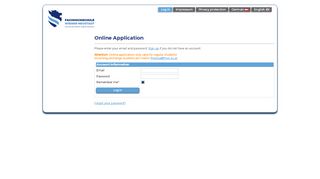 
                            3. FH Online Application - Login