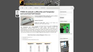 
                            13. FHEM mit JeeLink: Luftfeuchte und Temperatur zum Low-Cost-Tarif ...