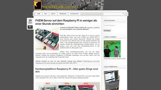 
                            11. FHEM-Server auf dem Raspberry Pi in weniger als einer Stunde ...