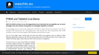 
                            5. FHEM und TabletUI Live-Demo › waschto.eu