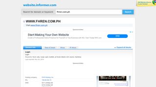 
                            9. fhren.com.ph at Website Informer. Login. Visit Fhren.