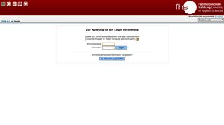 
                            3. FHS eLearning System: Login - FH Salzburg