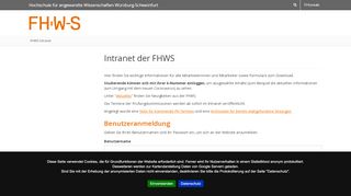 
                            6. FHWS Intranet