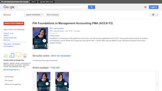 
                            8. FIA Foundations in Management Accounting FMA (ACCA F2)