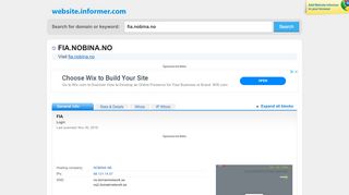 
                            5. fia.nobina.no at Website Informer. FIA. Visit FIA Nobina.