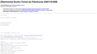 
                            5. [fiberhome] Senha Telnet da Fiberhome AN5116-06B - Conectlan
