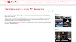 
                            9. Fibertel Zone: el primer circuito WIFI de Argentina | Grupo Clarín